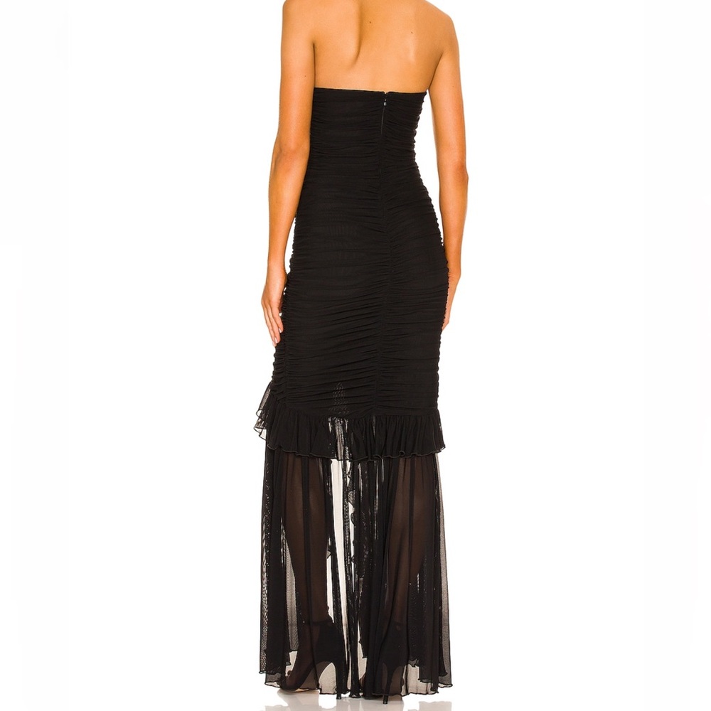 MAJORELLE GIULES GOWN IN BLACK SIZE XXS - Picture 4 of 5